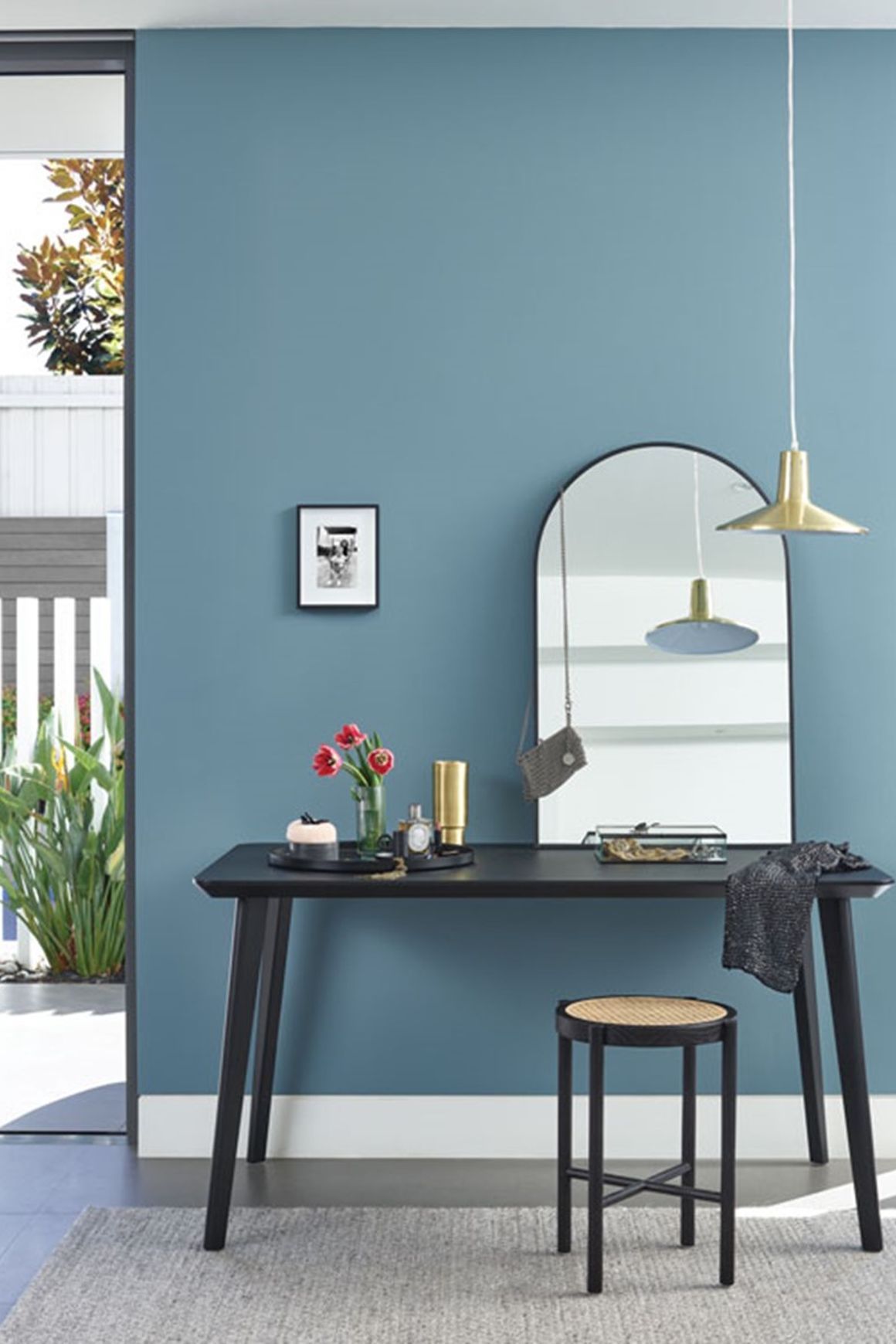 Eggshell Acrylic Paint in Hamptons Blue