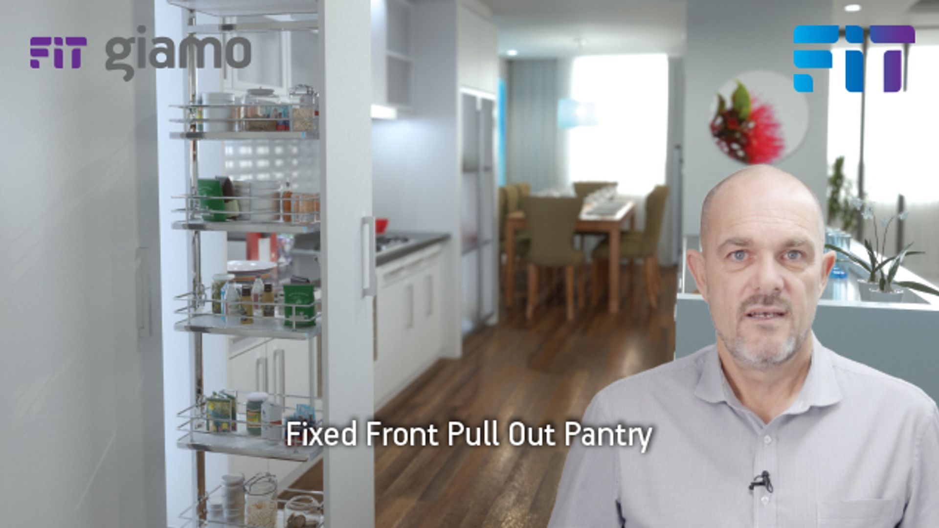 FIT For Purpose Product Video - FIT Giamo Fixed Front Pull Out Pantry Easy To Use Efficient Storage