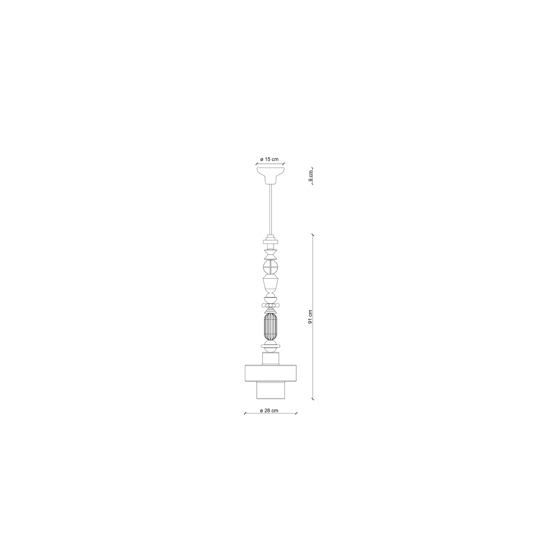 Lariat Long Pendant