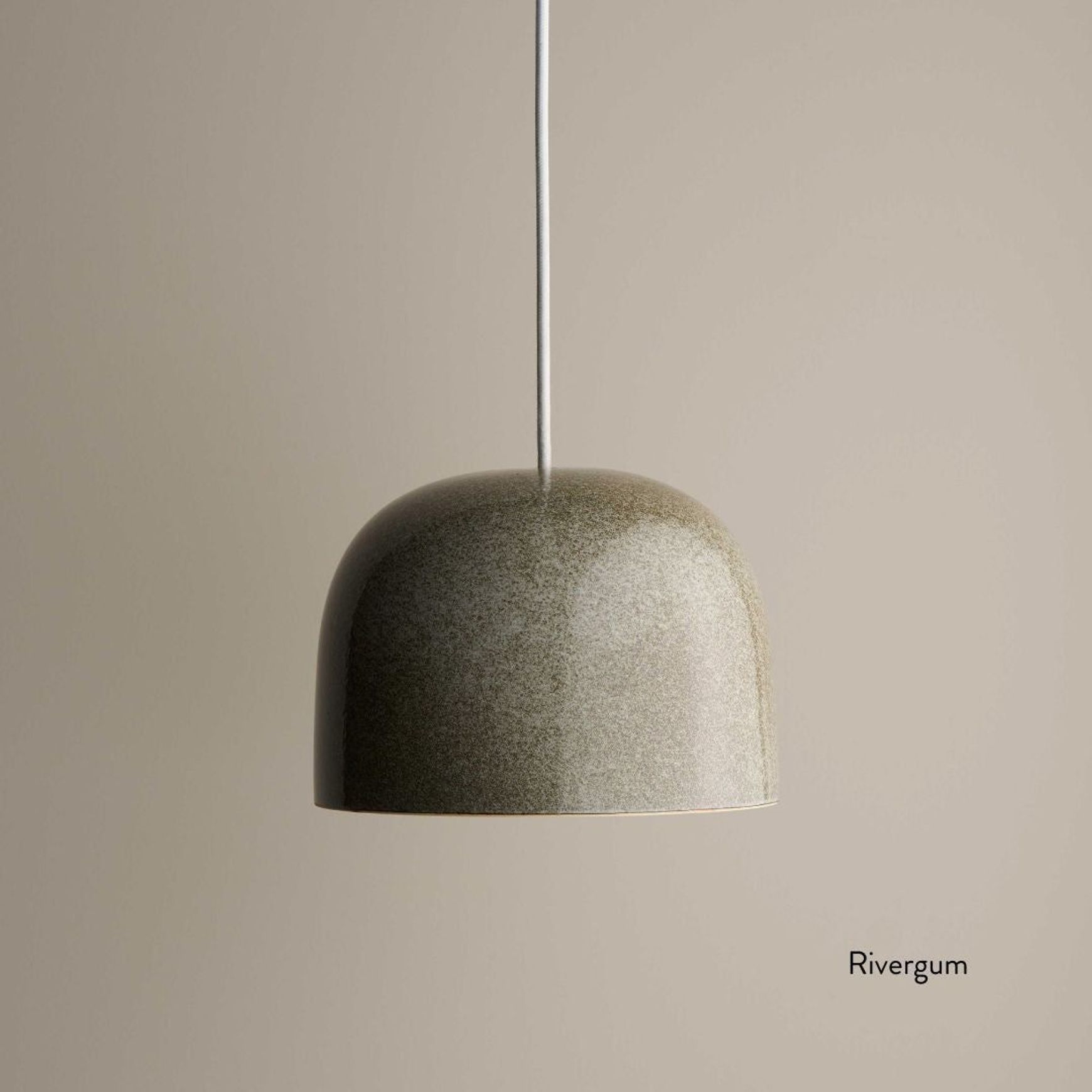 Ceramic Pendant Bell Light Small