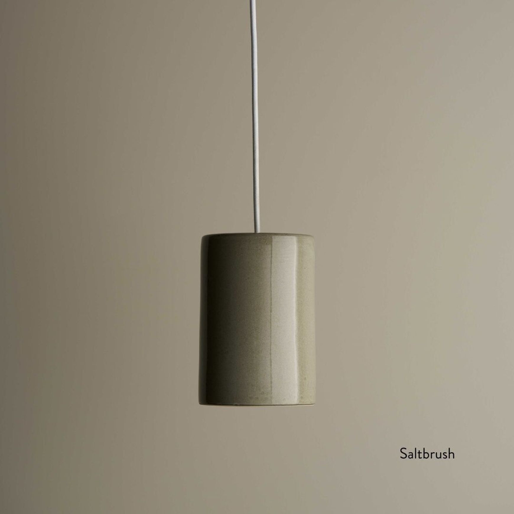 Ceramic Cylinder Pendant Light Small