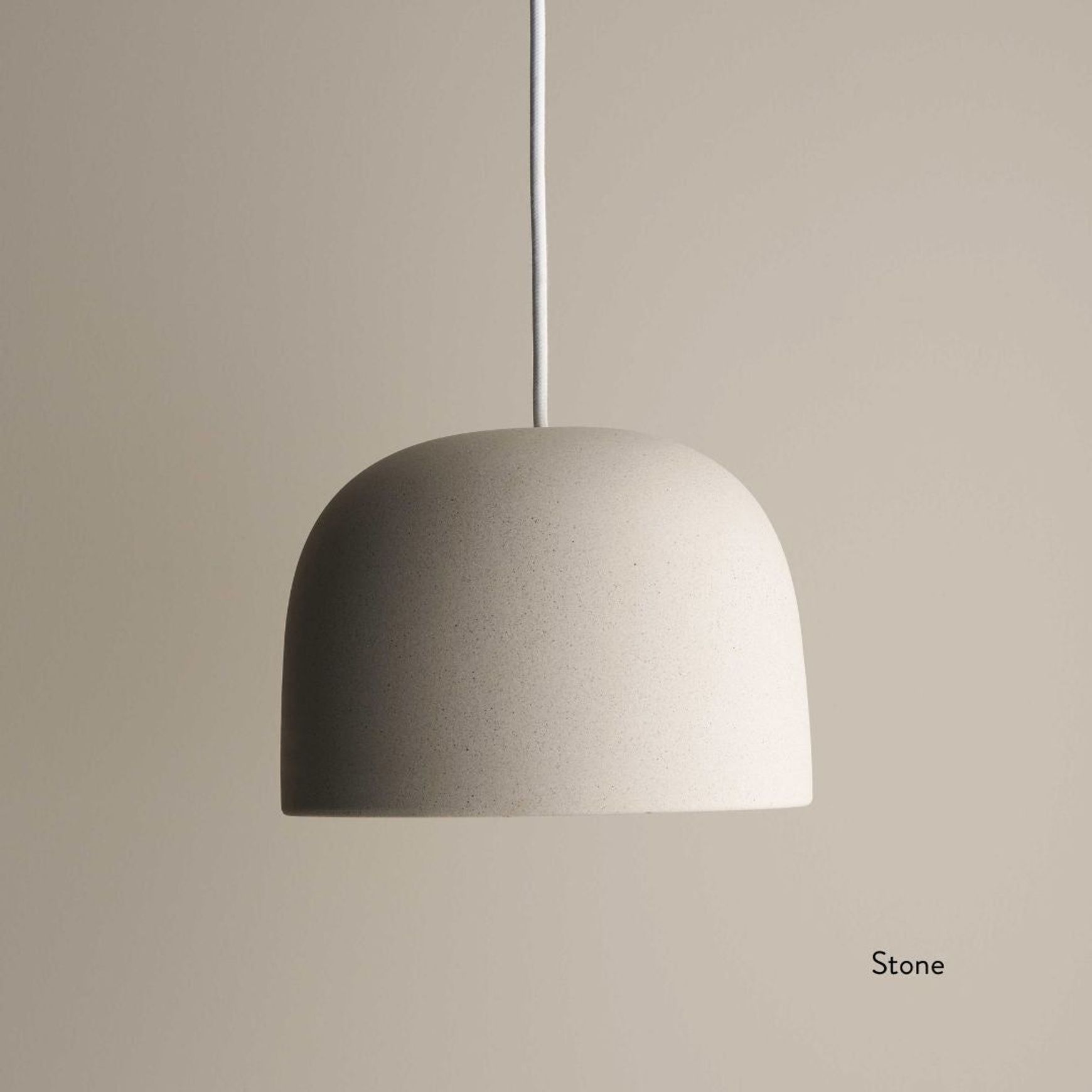 Ceramic Pendant Bell Light Large