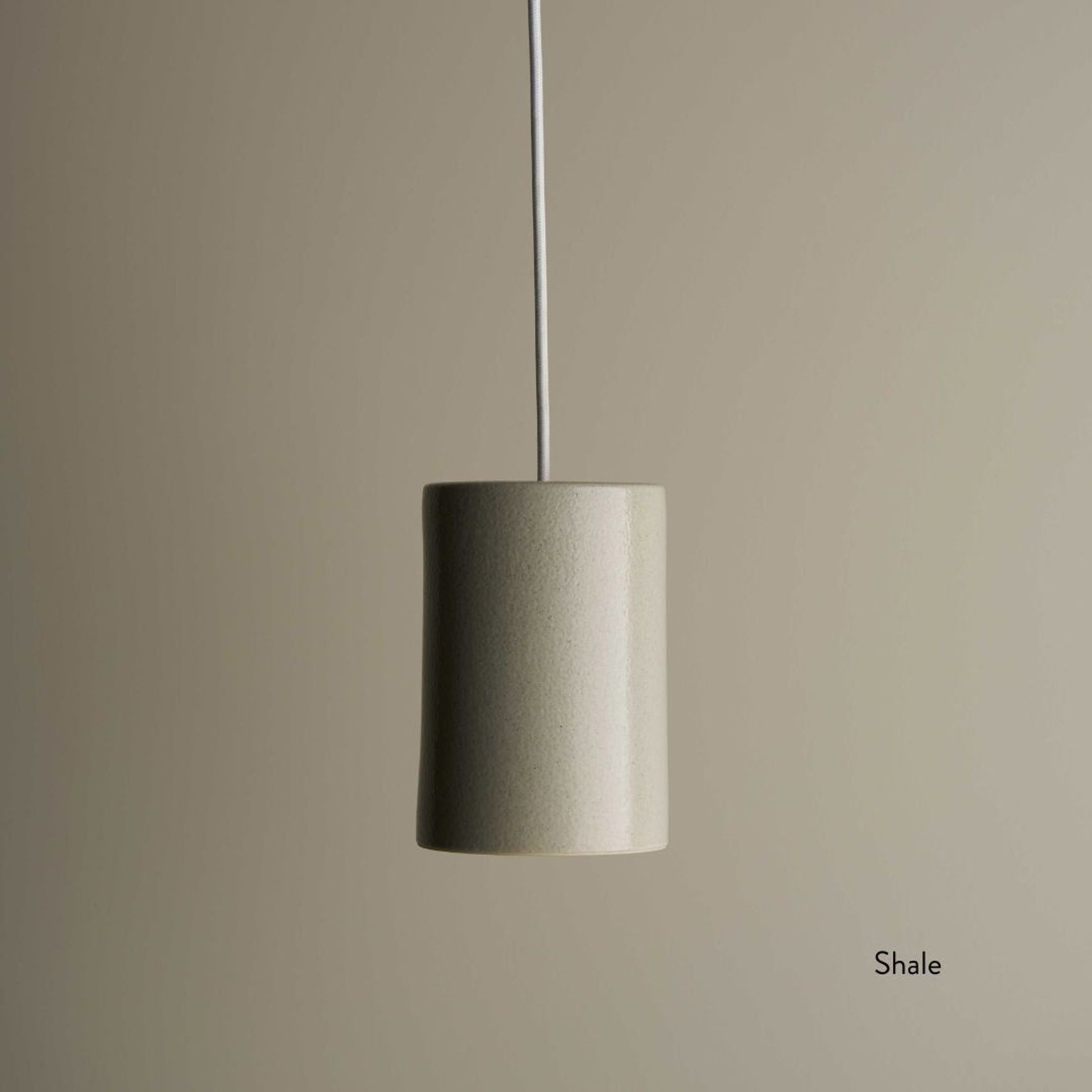 Ceramic Cylinder Pendant Light Small
