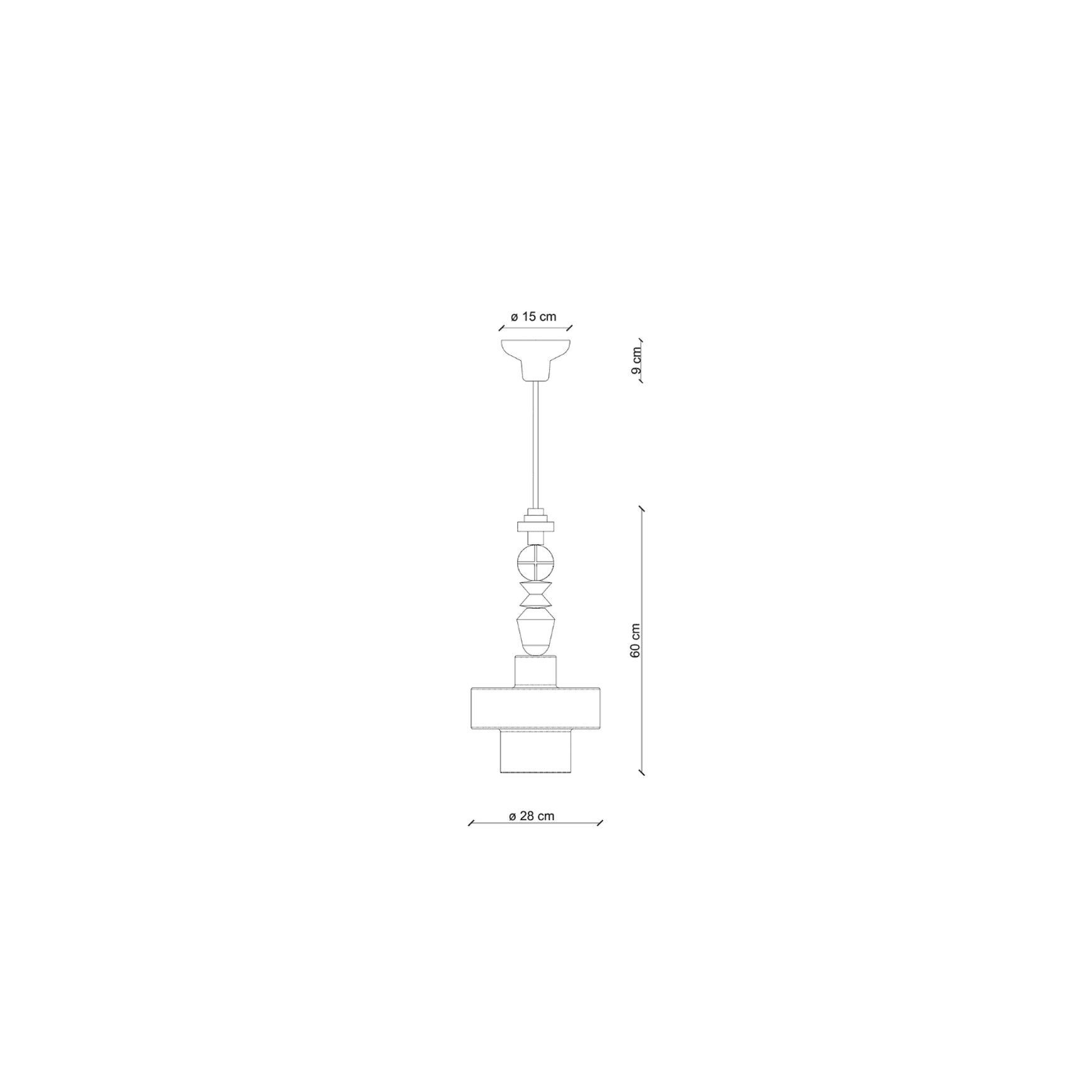 Lariat Short Pendant
