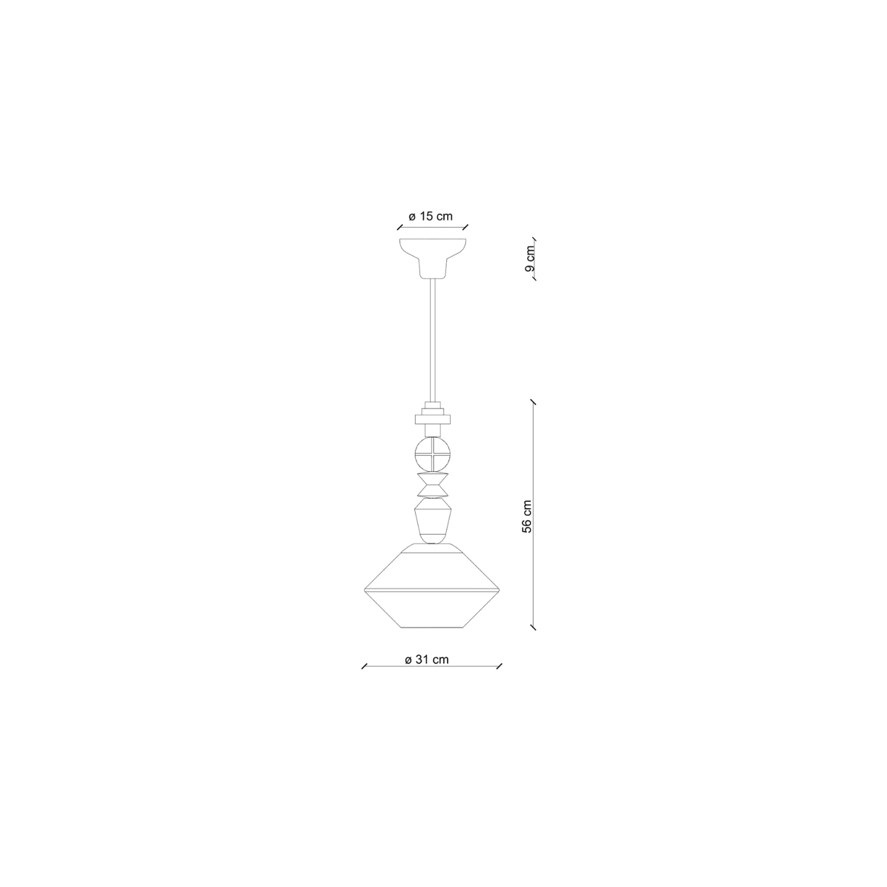 Lariat Short Pendant