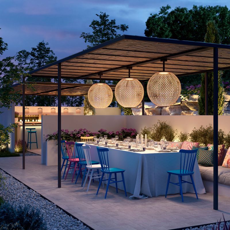 Nans 80cm Outdoor Ceiling Light