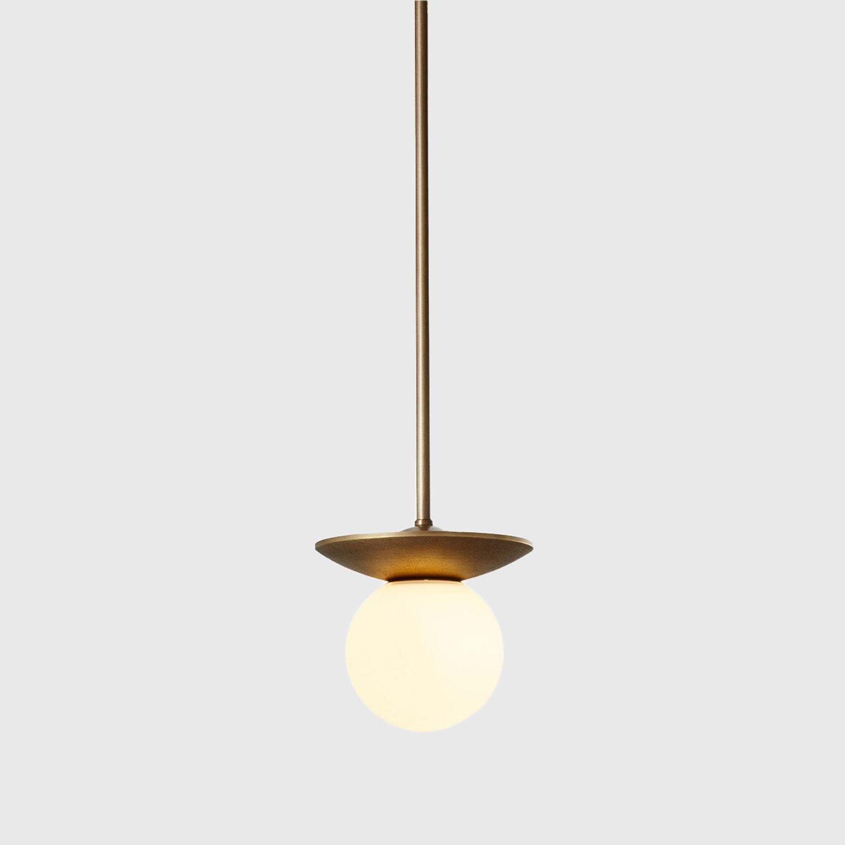 Orbit Brass Pendant Light