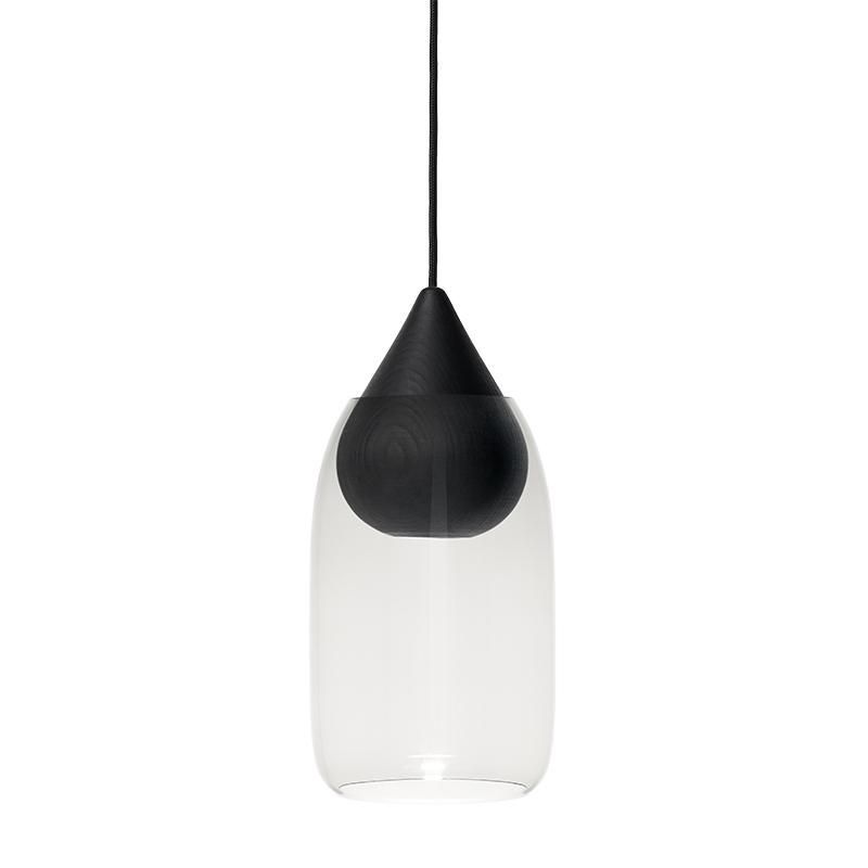 Liuku Drop Pendant - glass shade by Mater