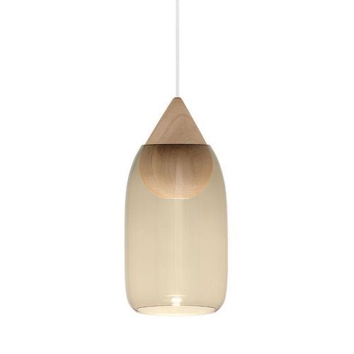 Liuku Drop Pendant - glass shade by Mater