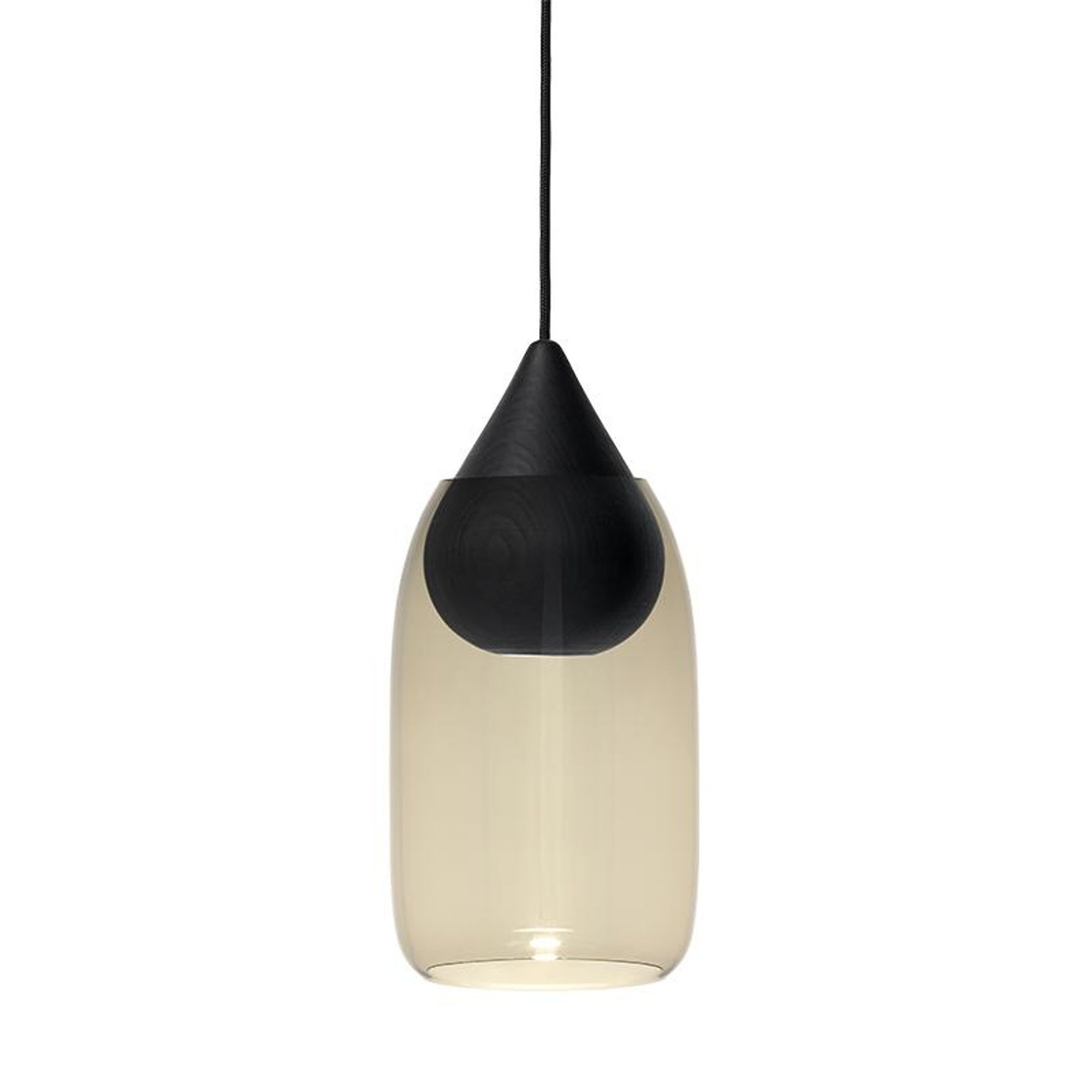 Liuku Drop Pendant - glass shade by Mater