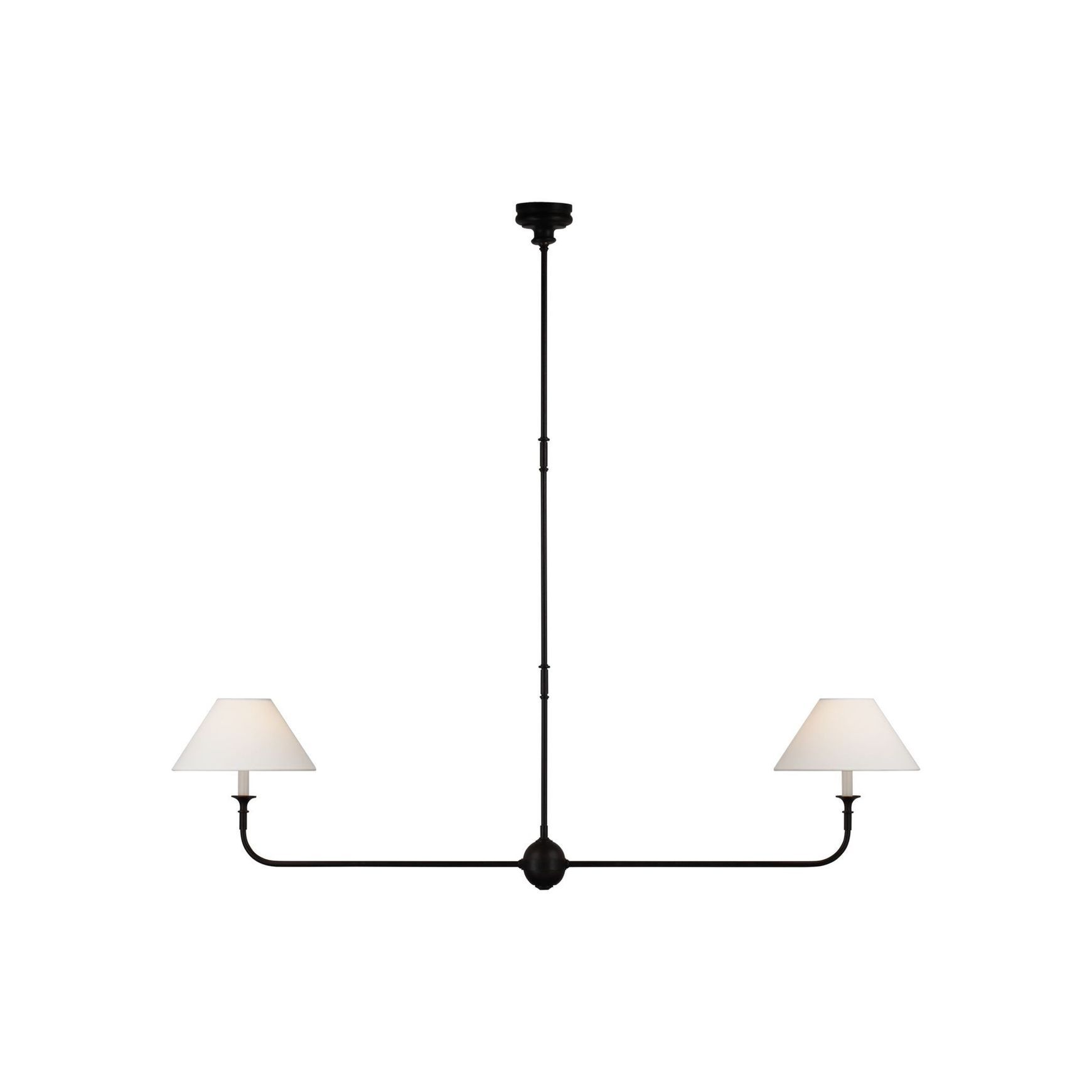Thomas O'Brien Piaf Large Two-Light Linear Pendant