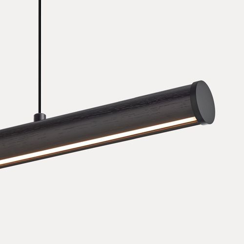 Roller Pendant | American Oak - Black