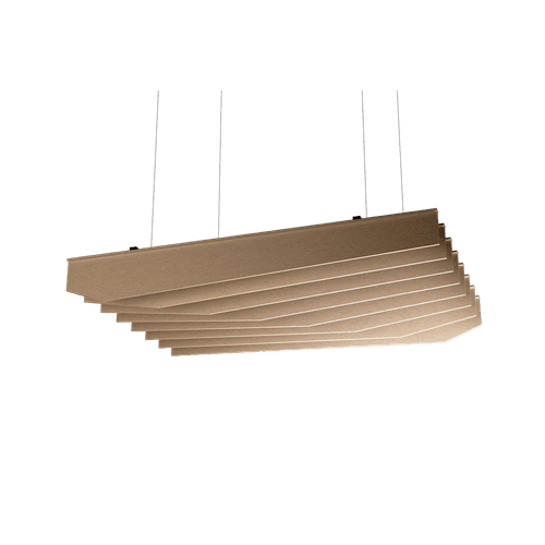 Suspended Sound Absorbent Light Panel Rectangular
