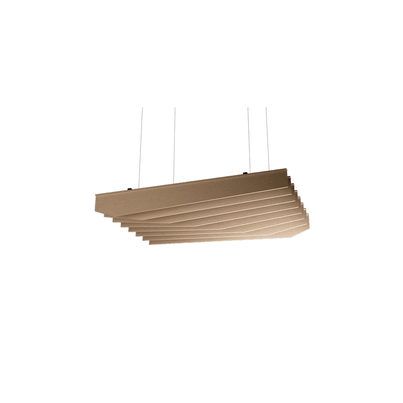 Suspended Sound Absorbent Light Panel Rectangular
