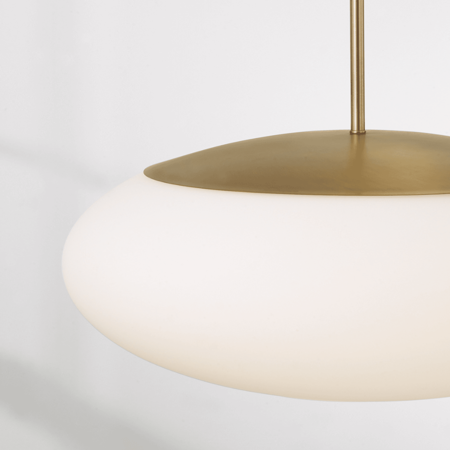 Luca 1 Light Pendant in Aged Brass