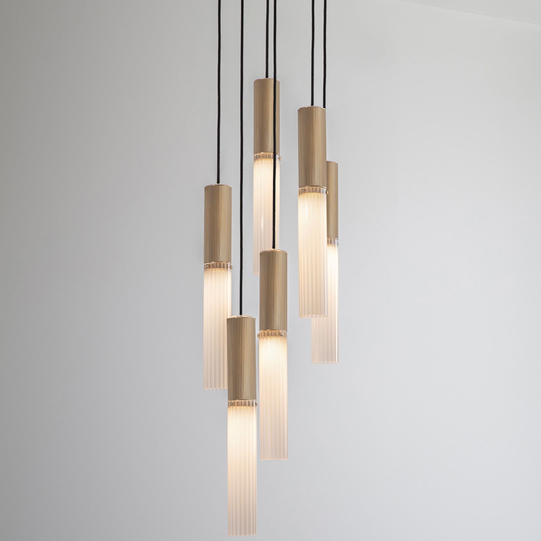 Flume Alabaster 6lt Pendant Light