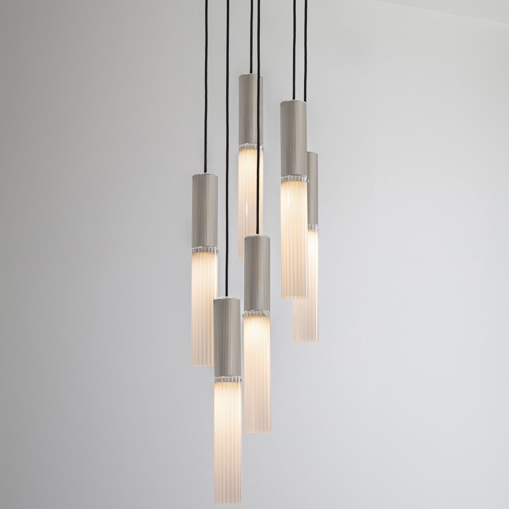 Flume Alabaster 6lt Pendant Light