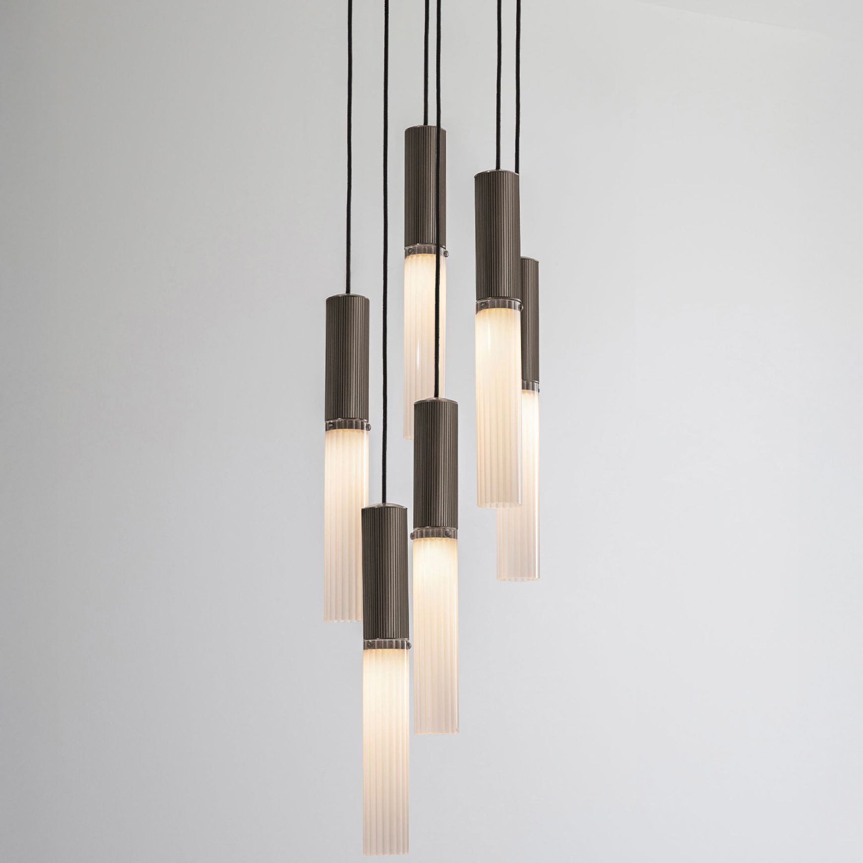 Flume Alabaster 6lt Pendant Light