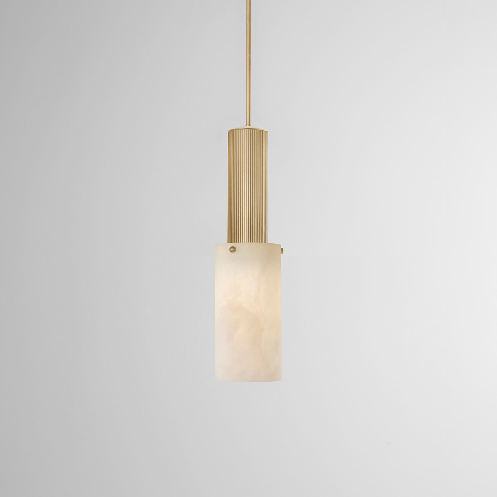 Flume Large Alabaster Pendant Light