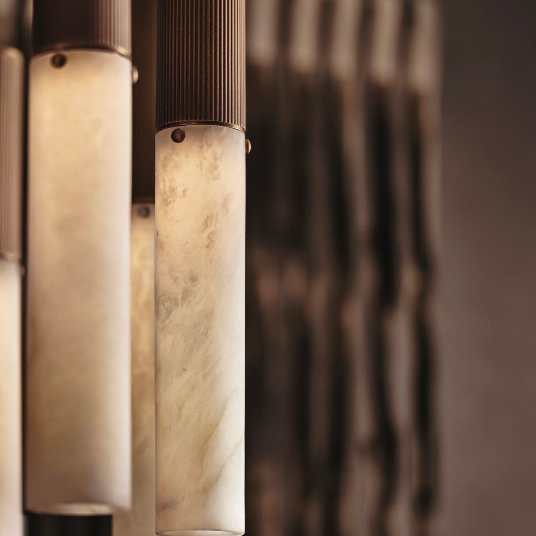 Flume Alabaster 3lt Pendant Light