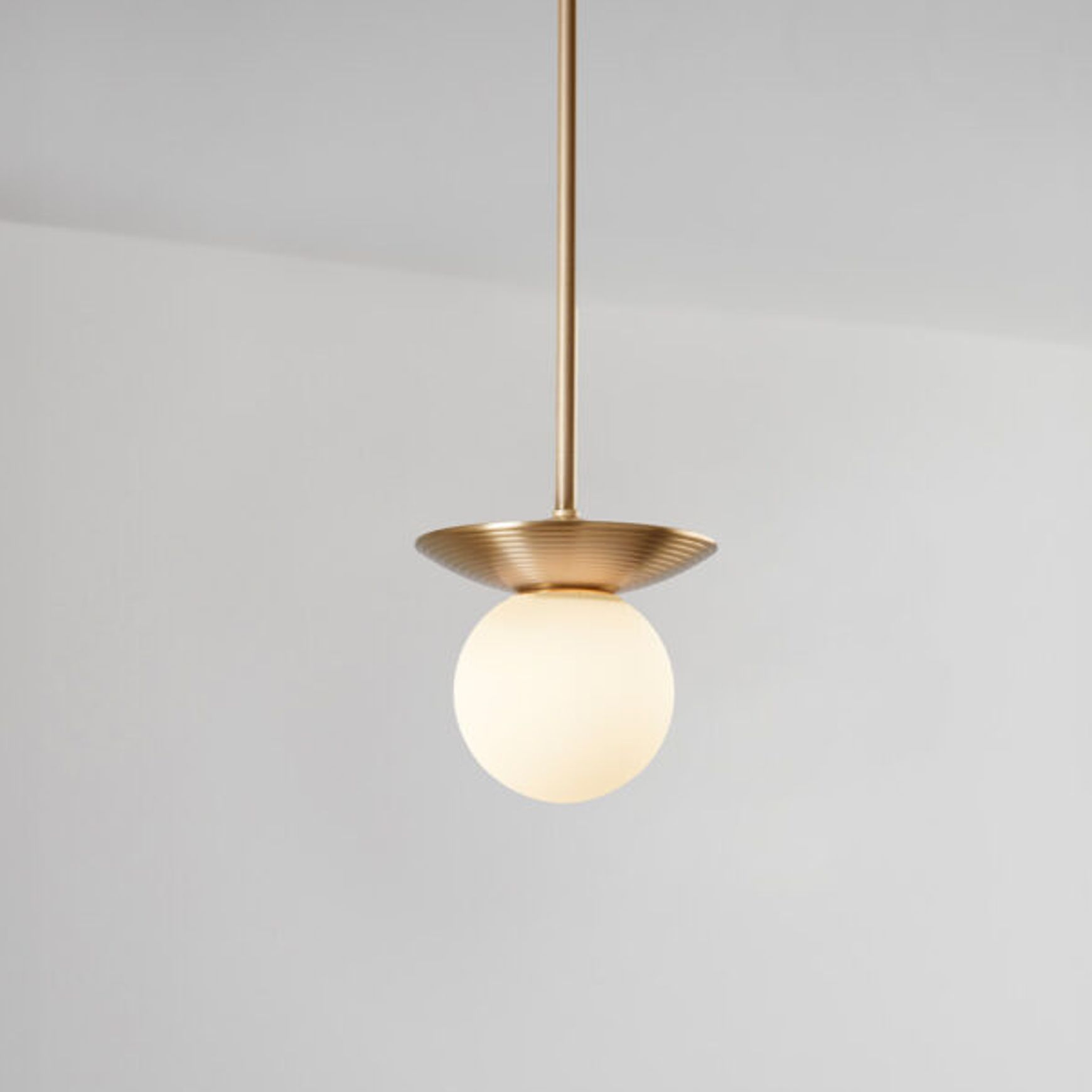 Orbit Brass Pendant Light