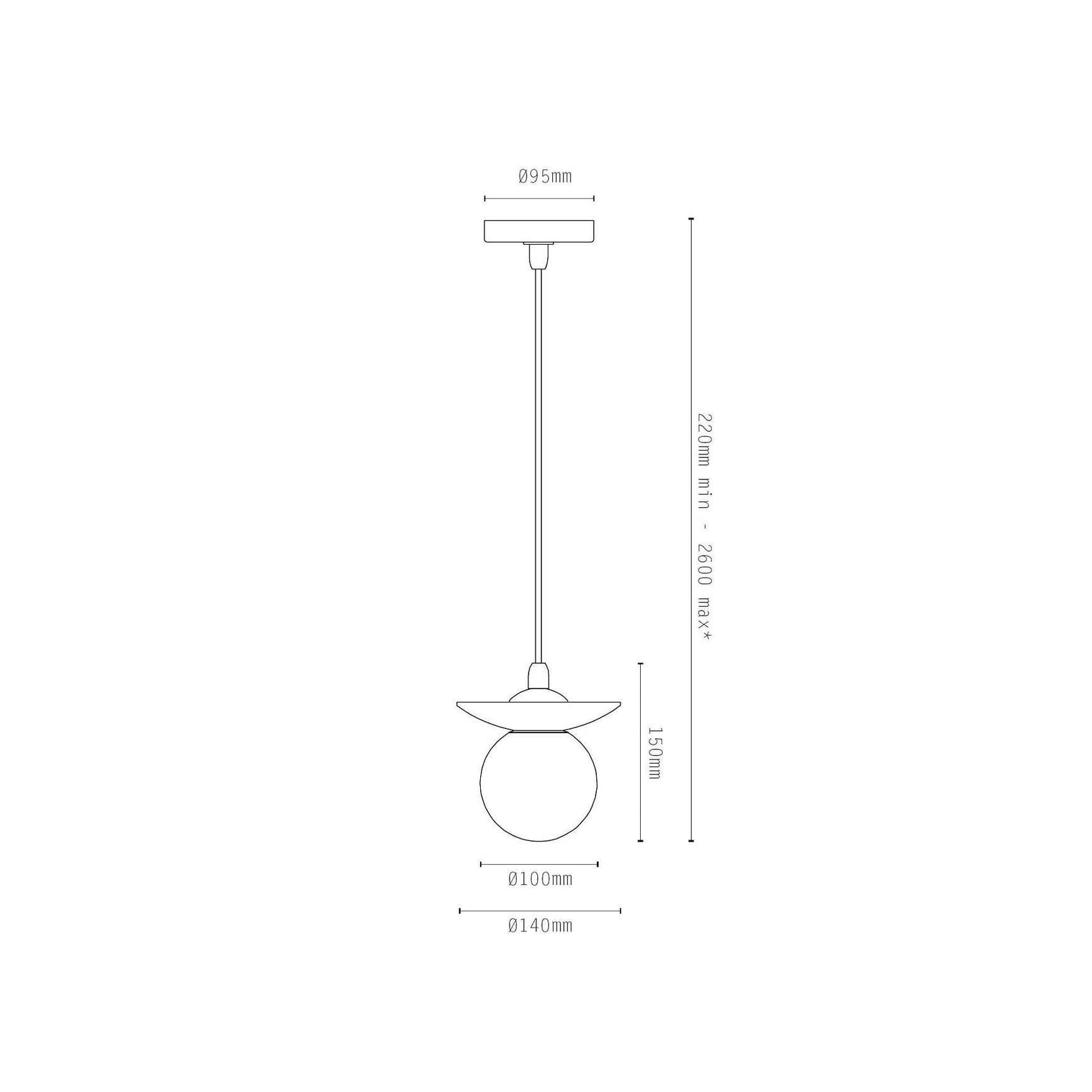 Orbit Brass Pendant Light