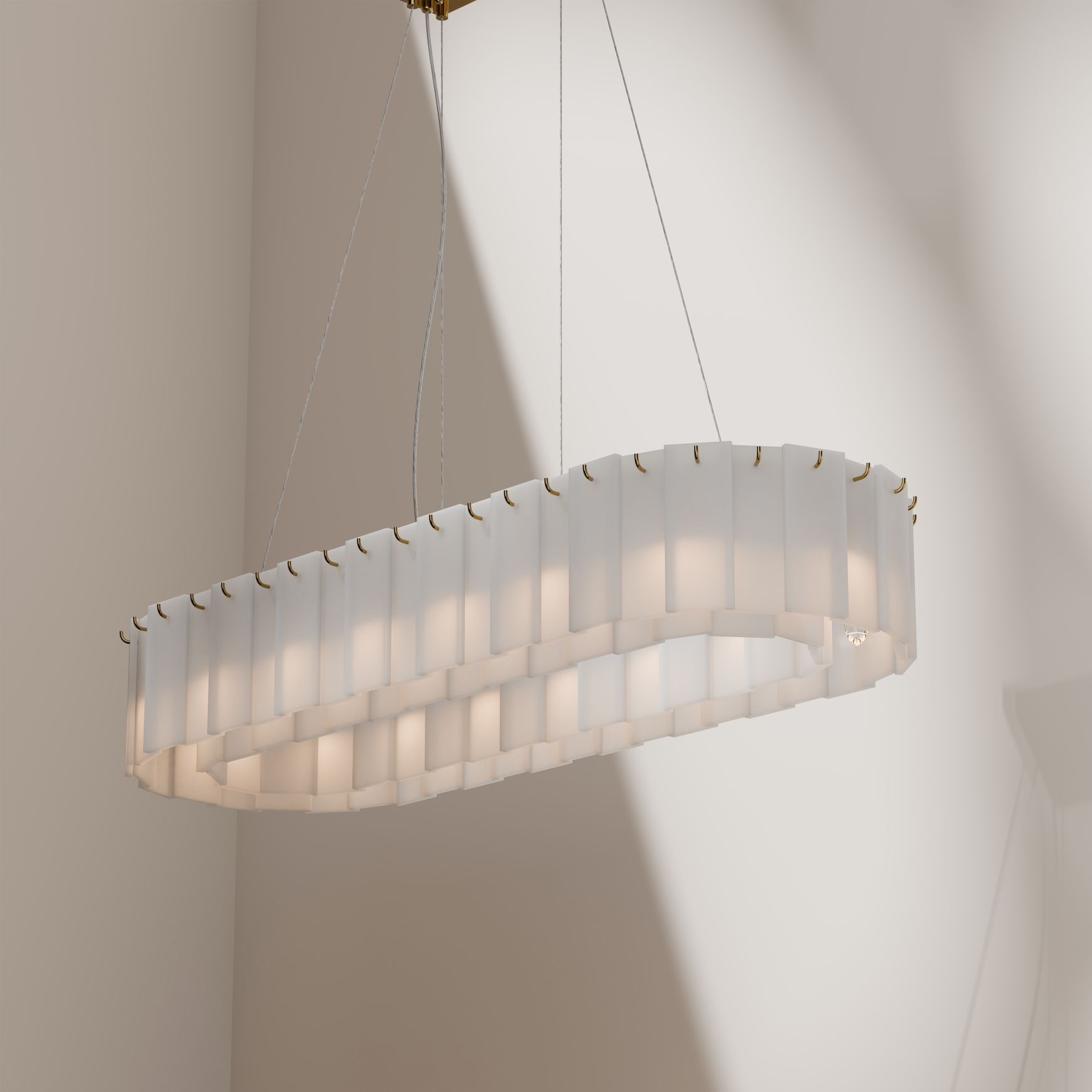 Mirage Alabaster Stone Chandelier