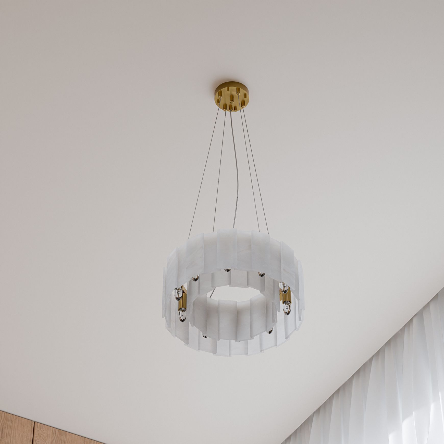 Mirage Alabaster Stone Chandelier