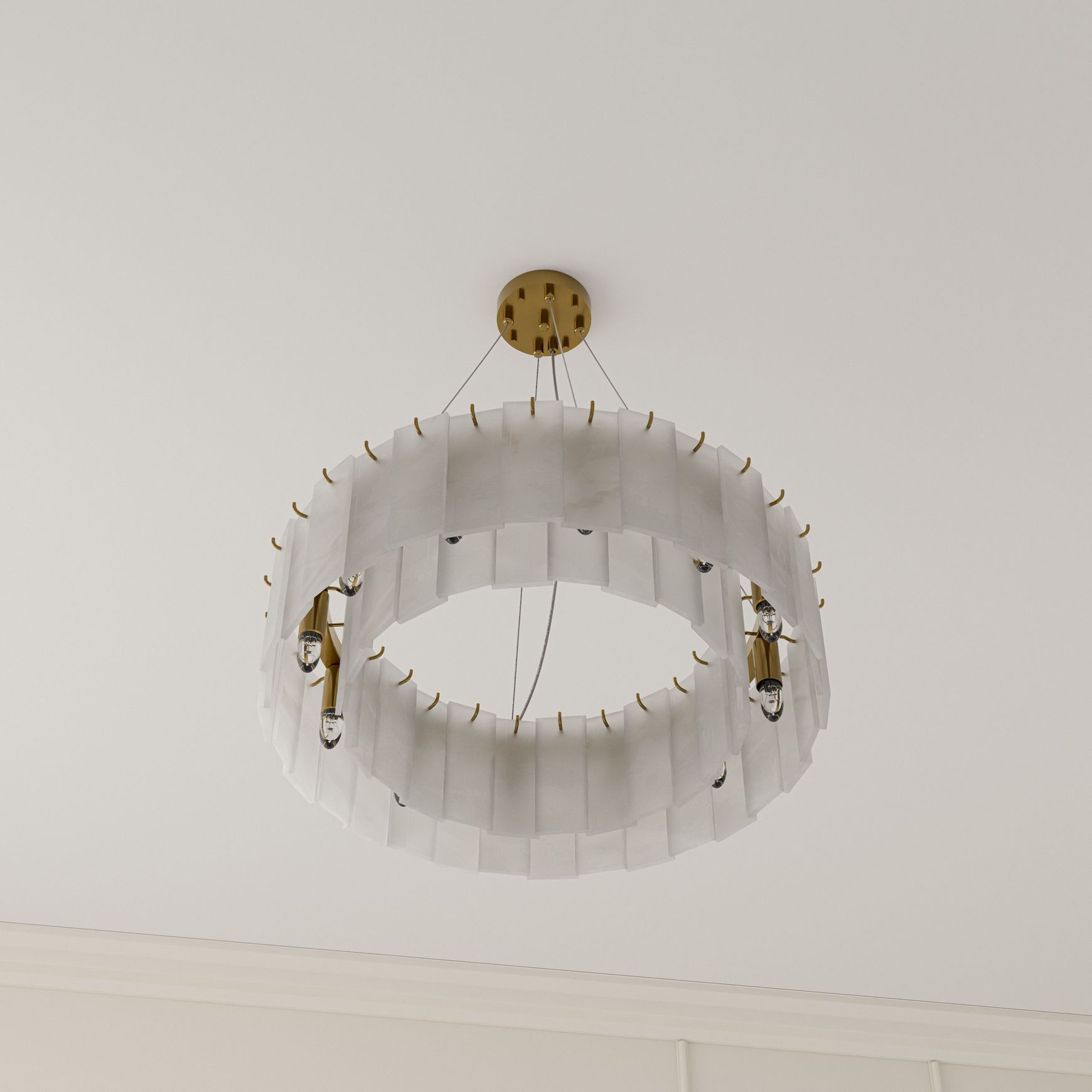 Mirage Alabaster Stone Chandelier