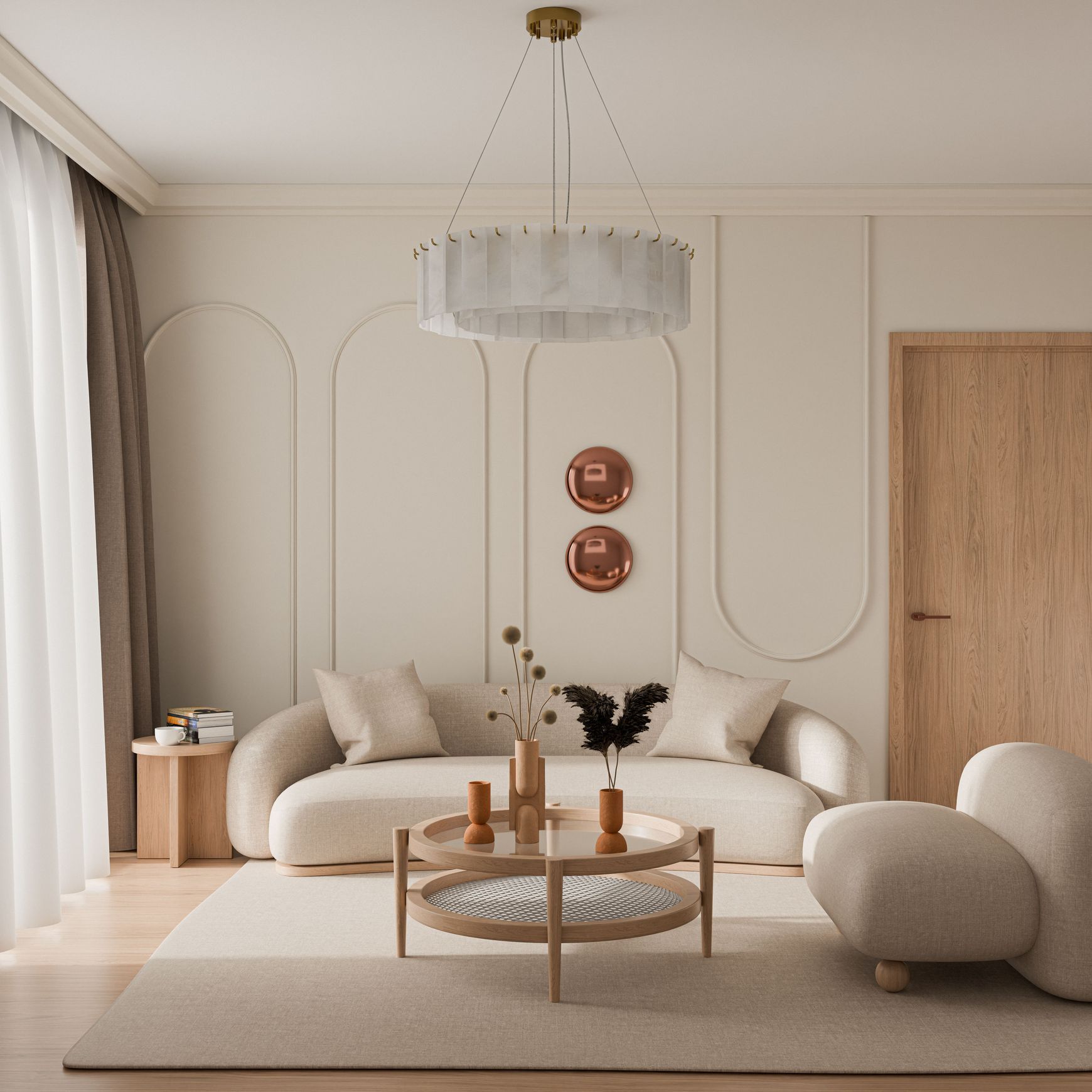 Mirage Alabaster Stone Chandelier