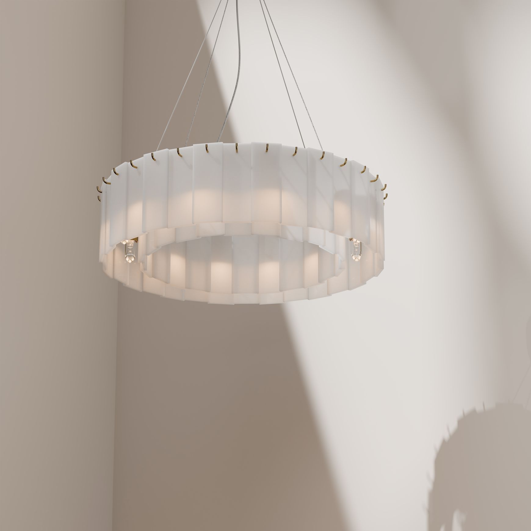 Mirage Alabaster Stone Chandelier