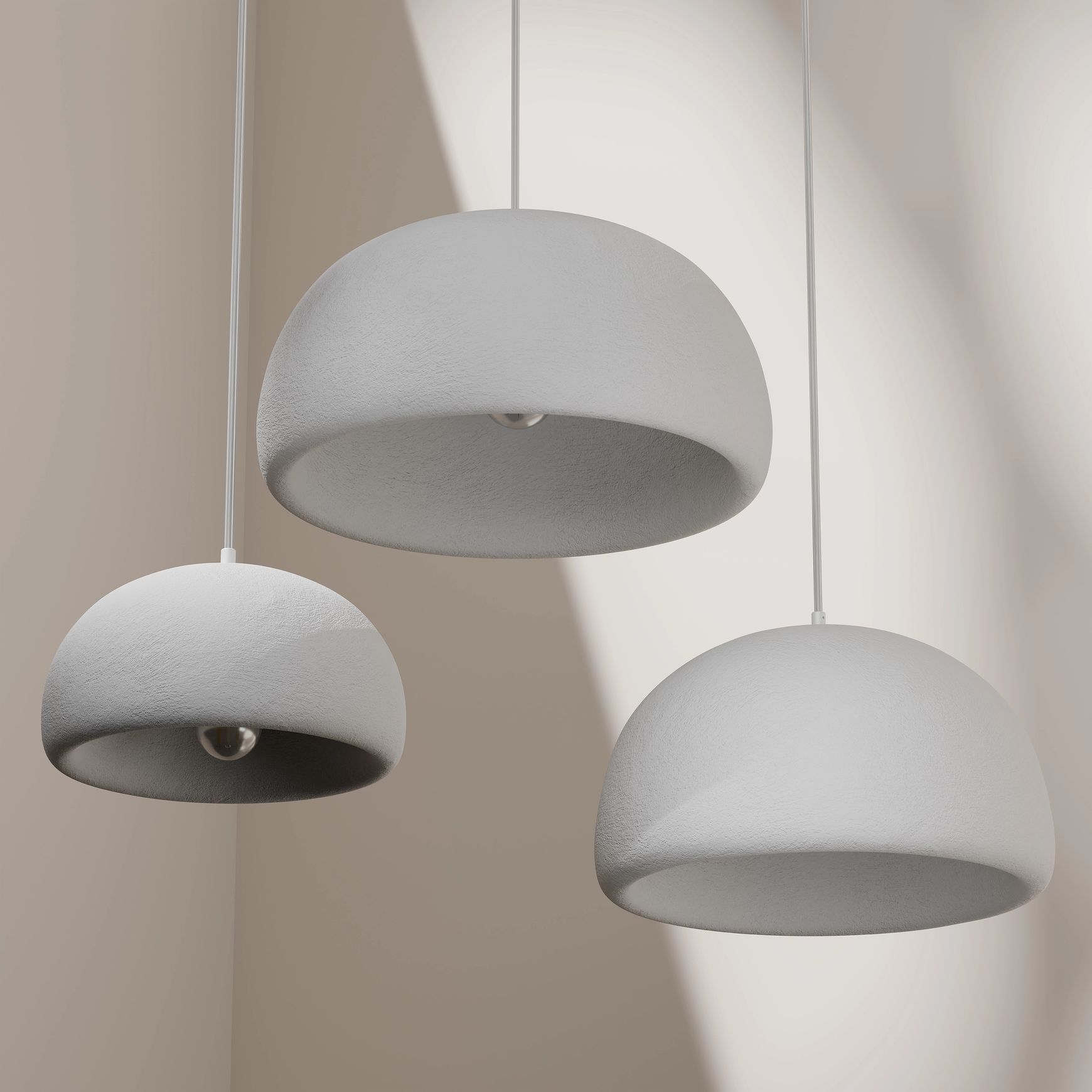 Passerine Wabi-Sabi Polymer Resin Pendant Light
