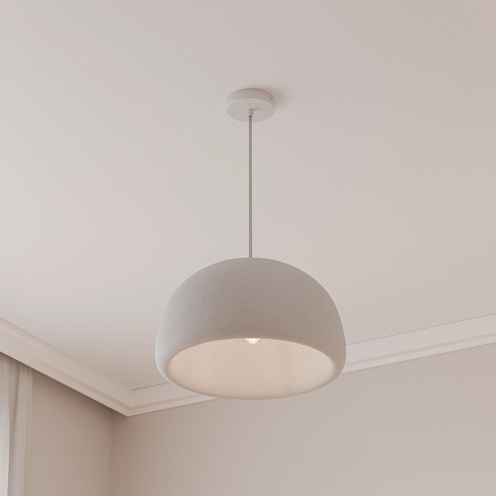 Passerine Wabi-Sabi Polymer Resin Pendant Light