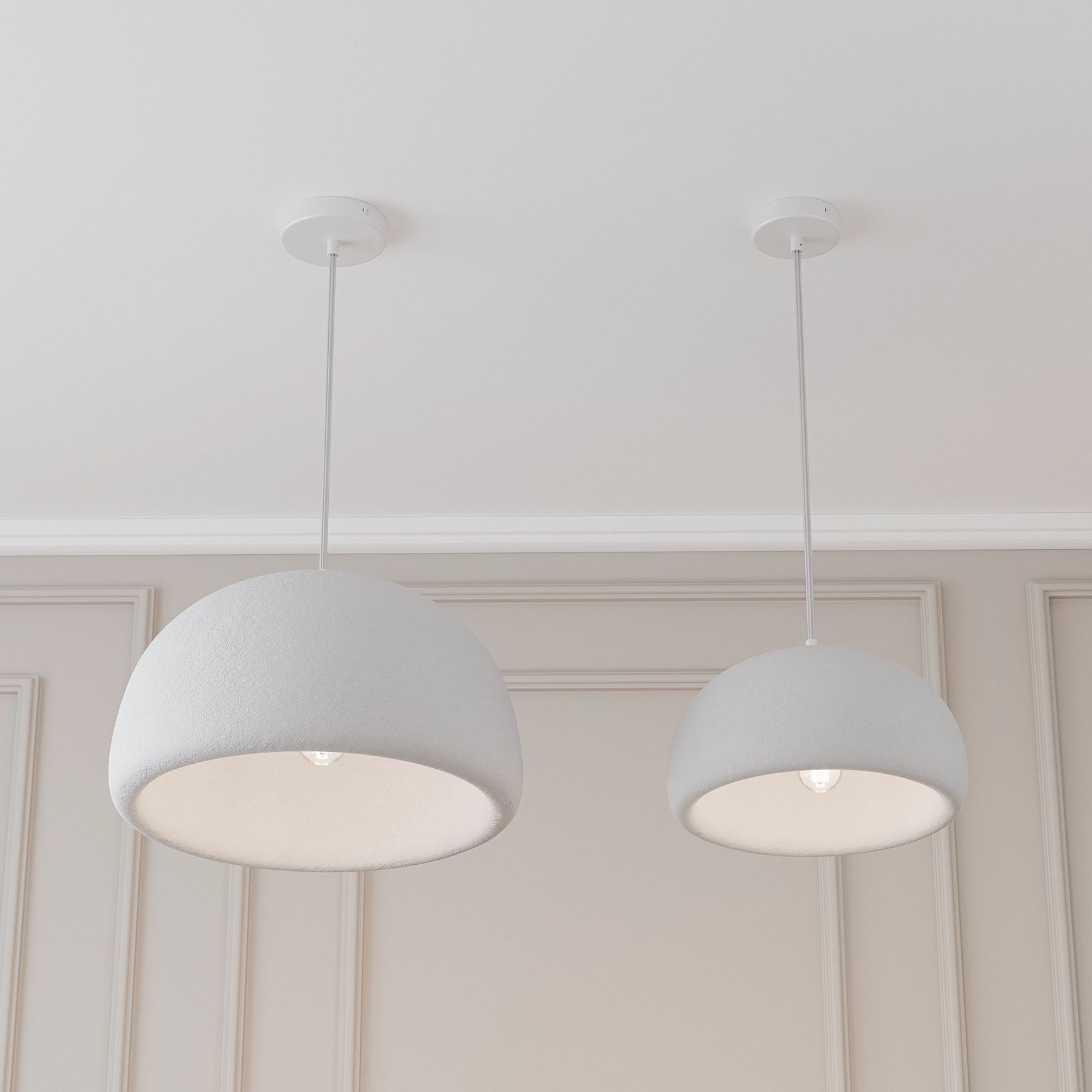 Passerine Wabi-Sabi Polymer Resin Pendant Light