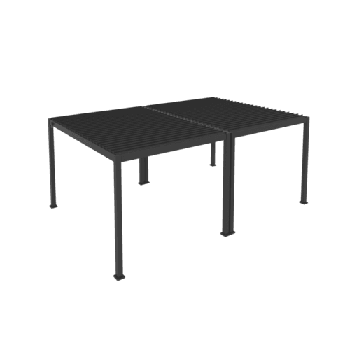 Louvred Pergola Louvre Roof Dark Grey | DTP-LR0406-GY