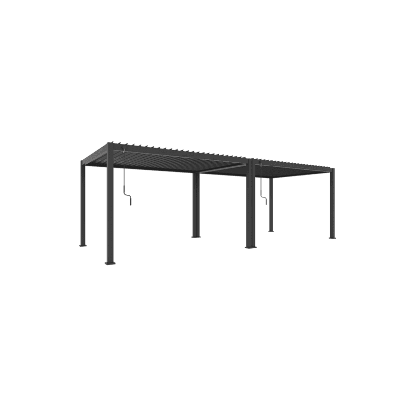 Louvred Pergola Louvre Roof Dark Grey | DTP-LR0307-GY