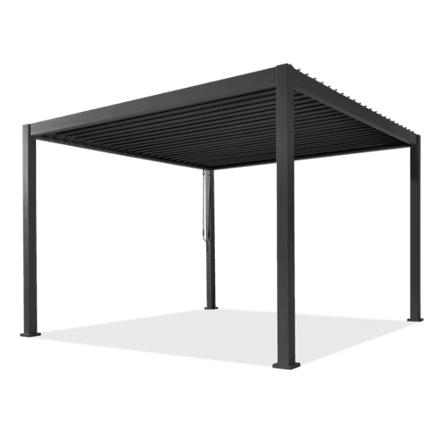 Louvred Pergola Louvre Roof Dark Grey | DTP-LR0304-GY