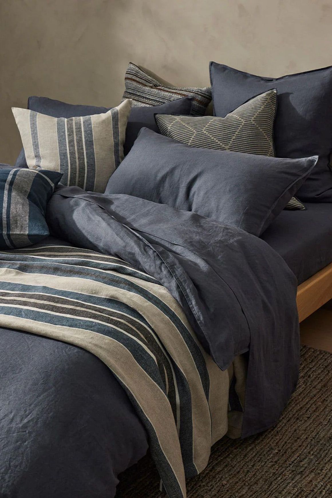 Ravello Pillowcase Pair - Denim | Standard, King or Euro Size