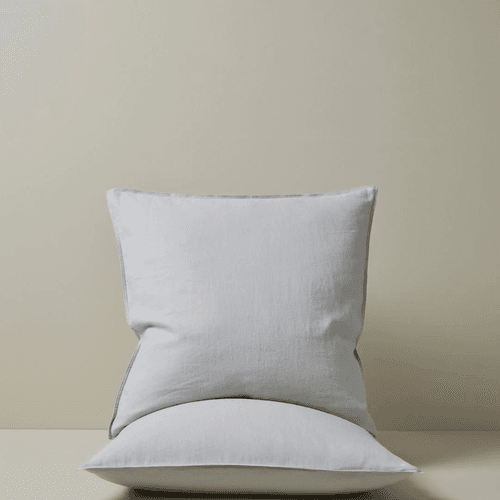 Ravello Pillowcase Pair - Silver | Standard,  King or Euro Size