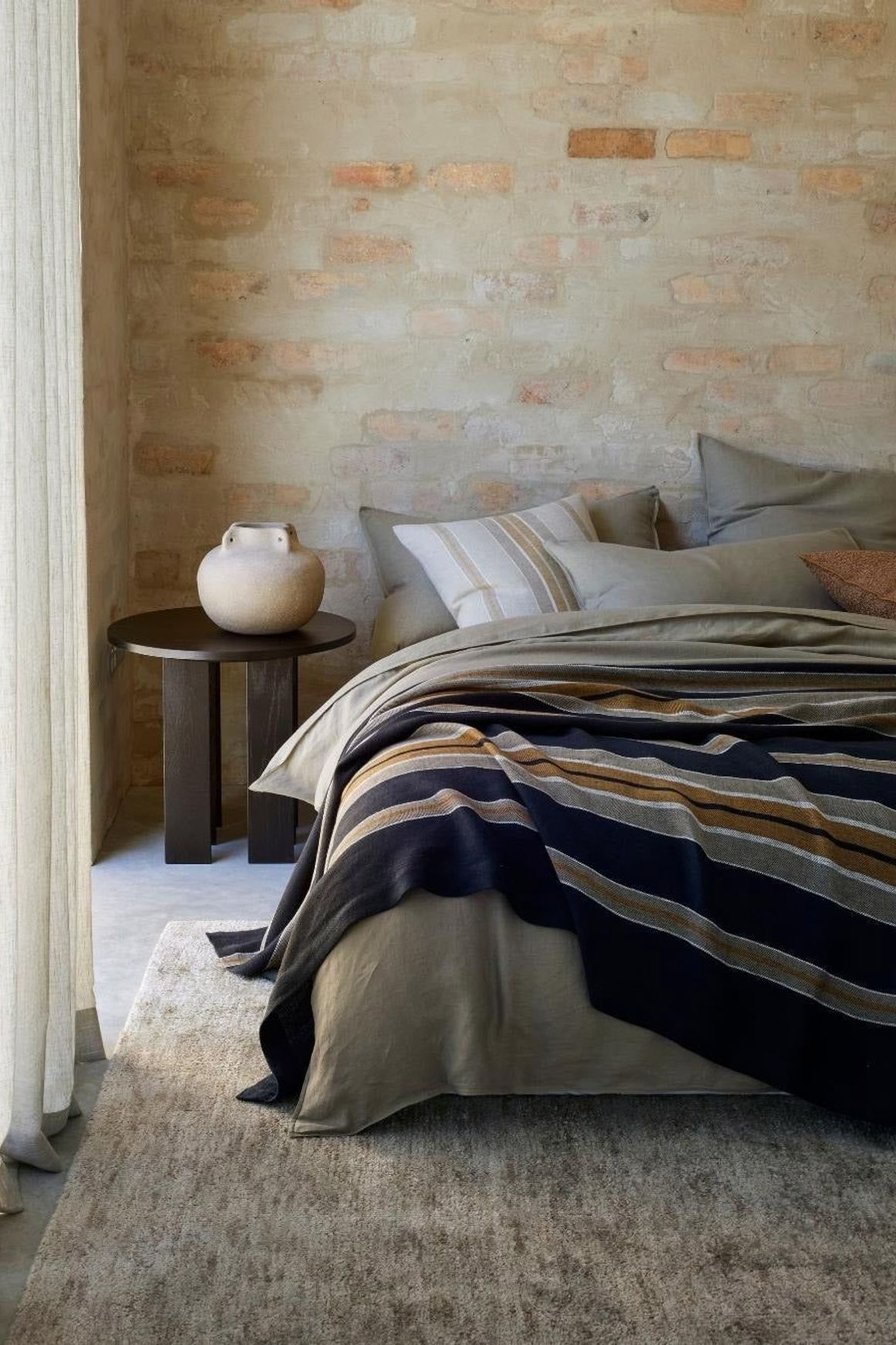 Ravello Pillowcase Pair - Caper | Standard, King or Euro Size