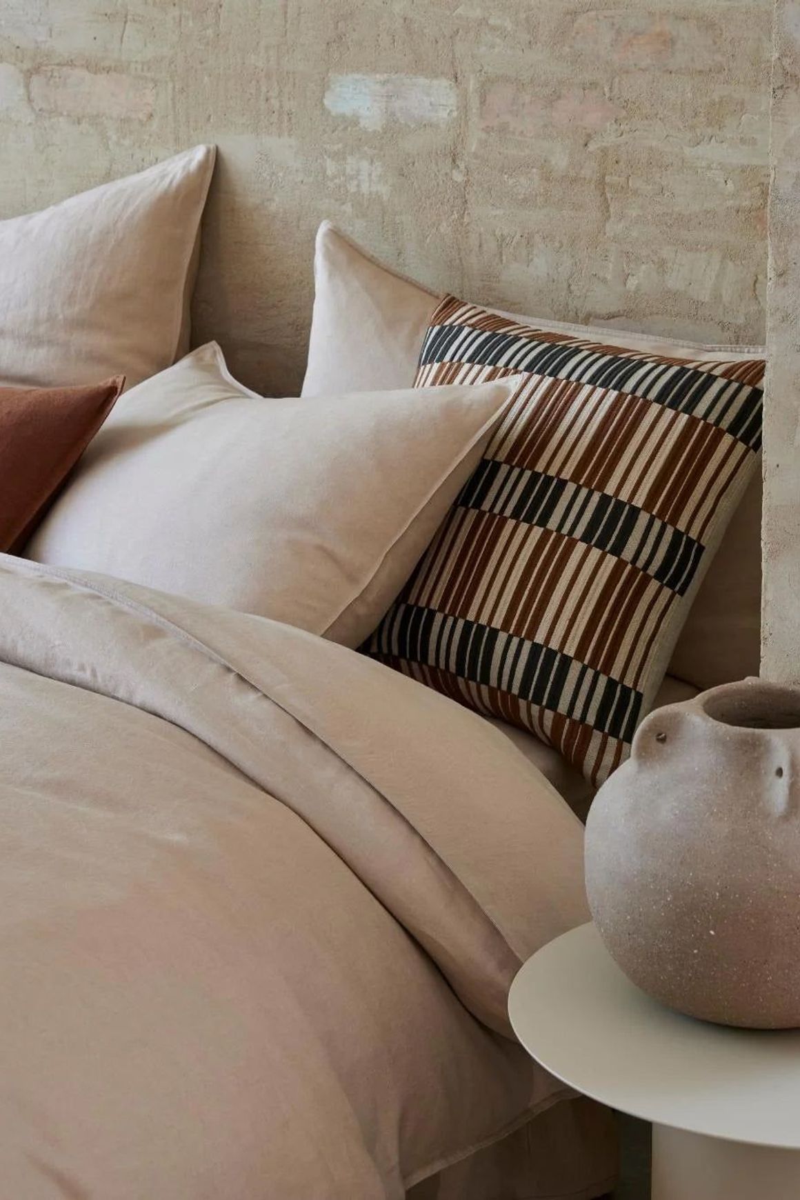 Ravello Pillowcase Pair - Shell | Standard, King or Euro Size