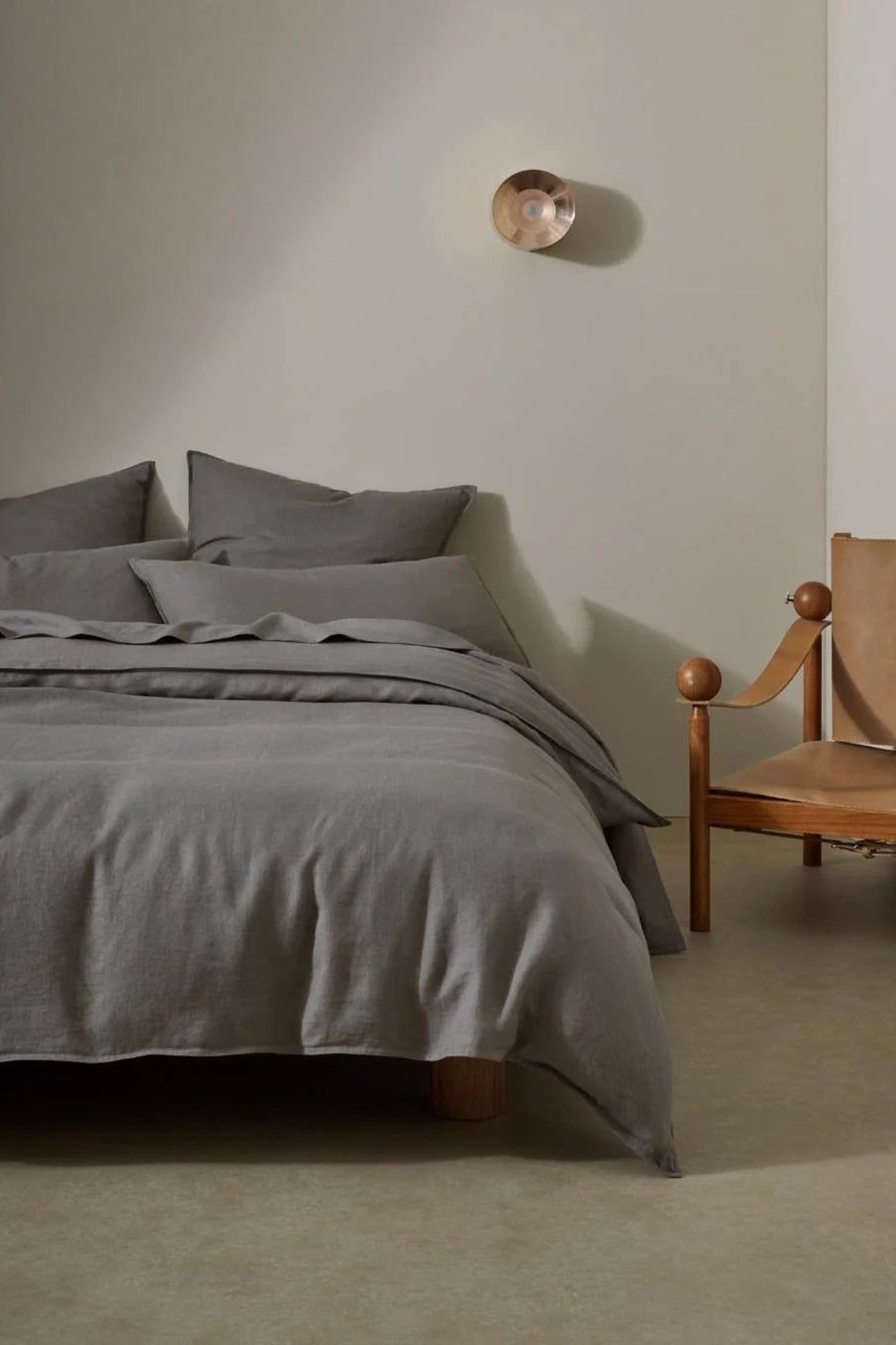 Ravello Pillowcase Pair - Charcoal | Standard, King or Euro Size