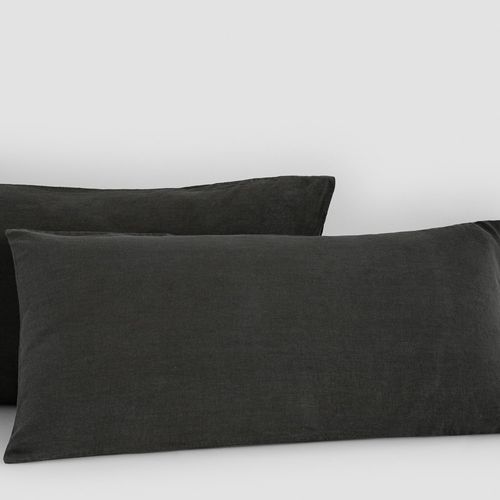 Pure Linen Pair of King Pillow Cases (no flange)