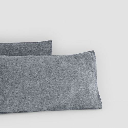 Linen Pillow Cases Stone Standard Pair