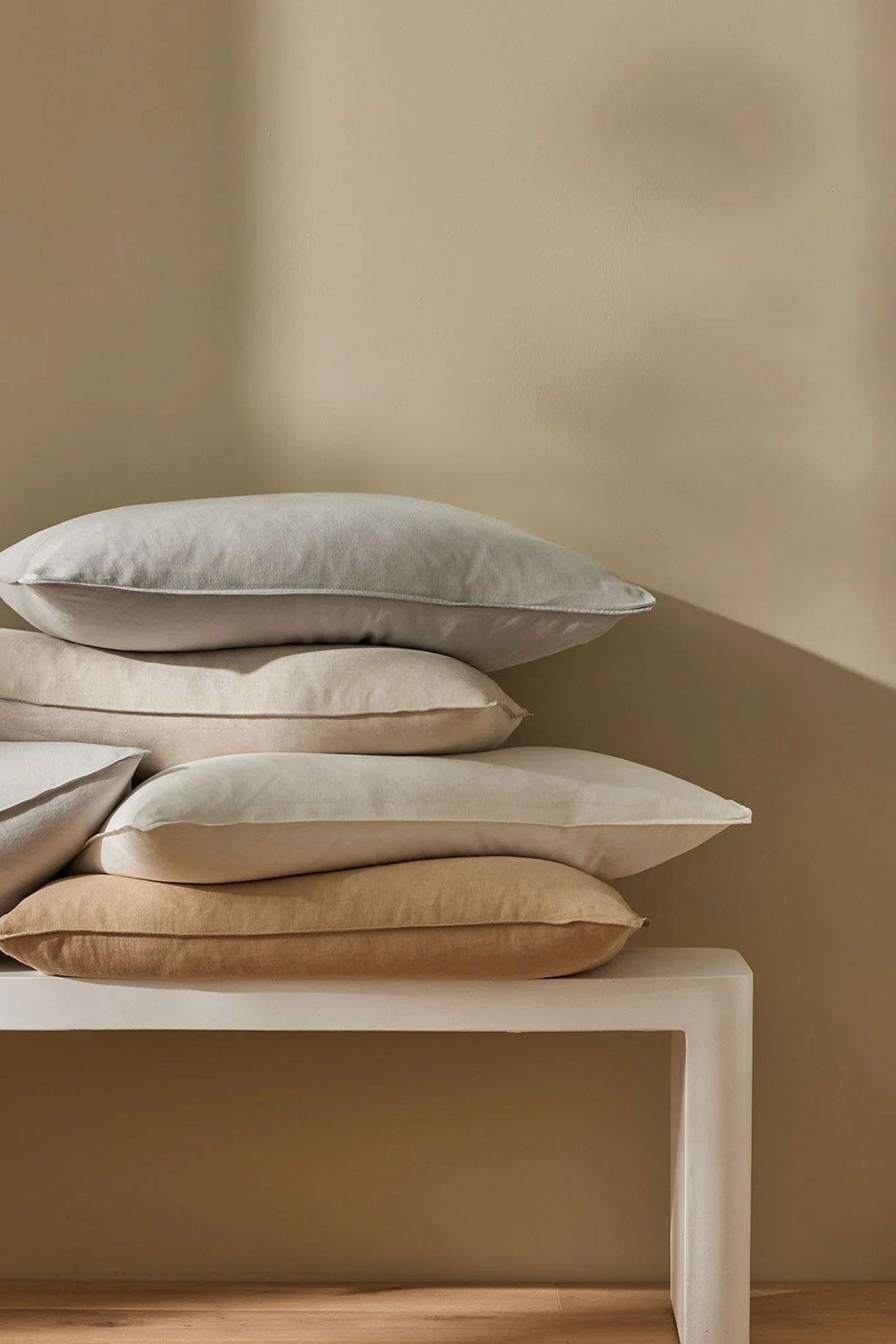 Ravello Pillowcase Pair - Shell | Standard, King or Euro Size