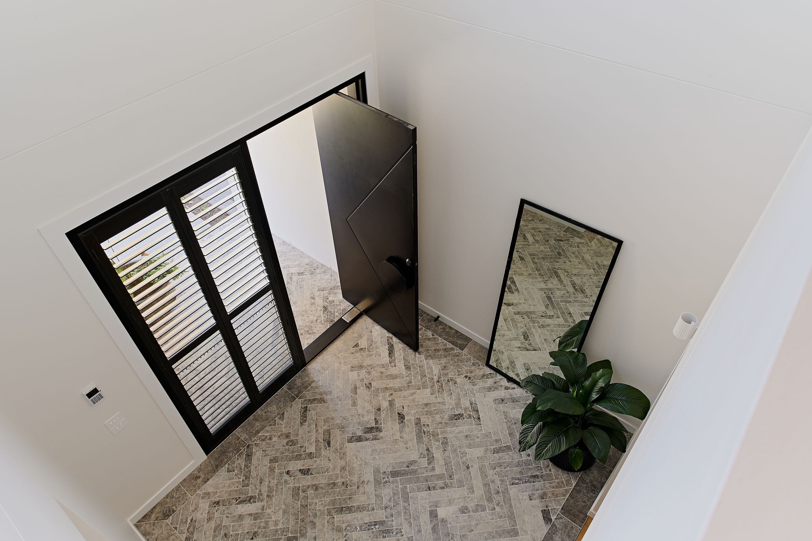 Iron Pivot Entry Doors - Galvanised FWA50