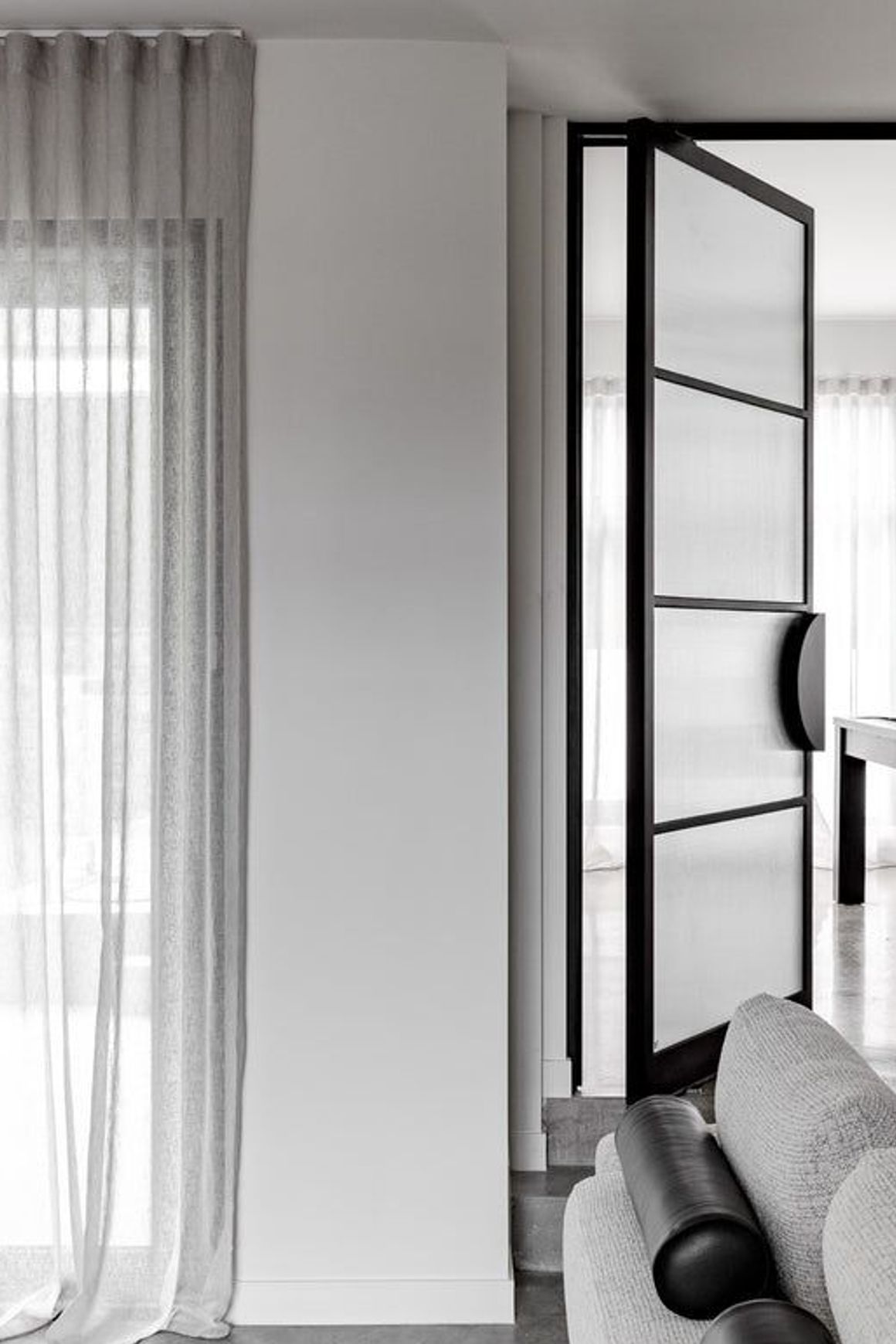 Steel Frame Glass Pivot Doors - Galvanised FPS50