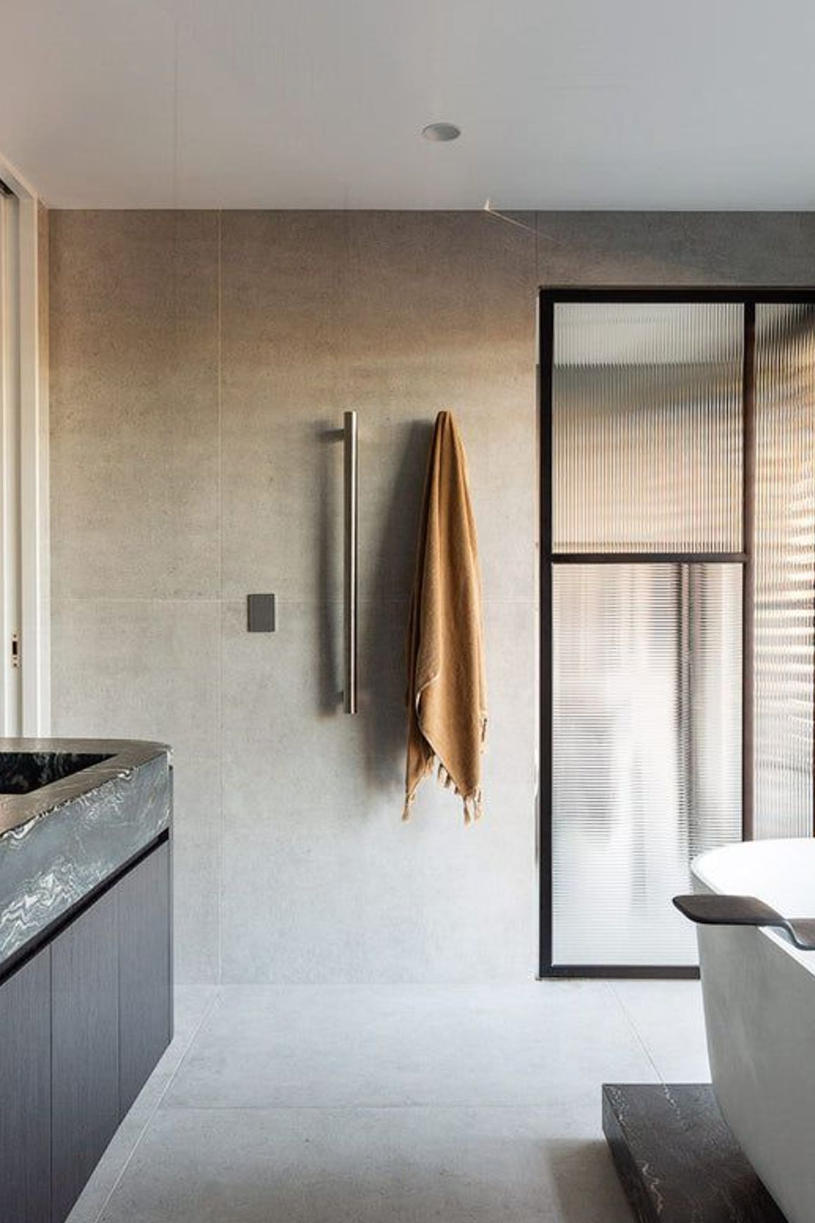 Steel Frame Glass Pivot Doors - Galvanised FPS50
