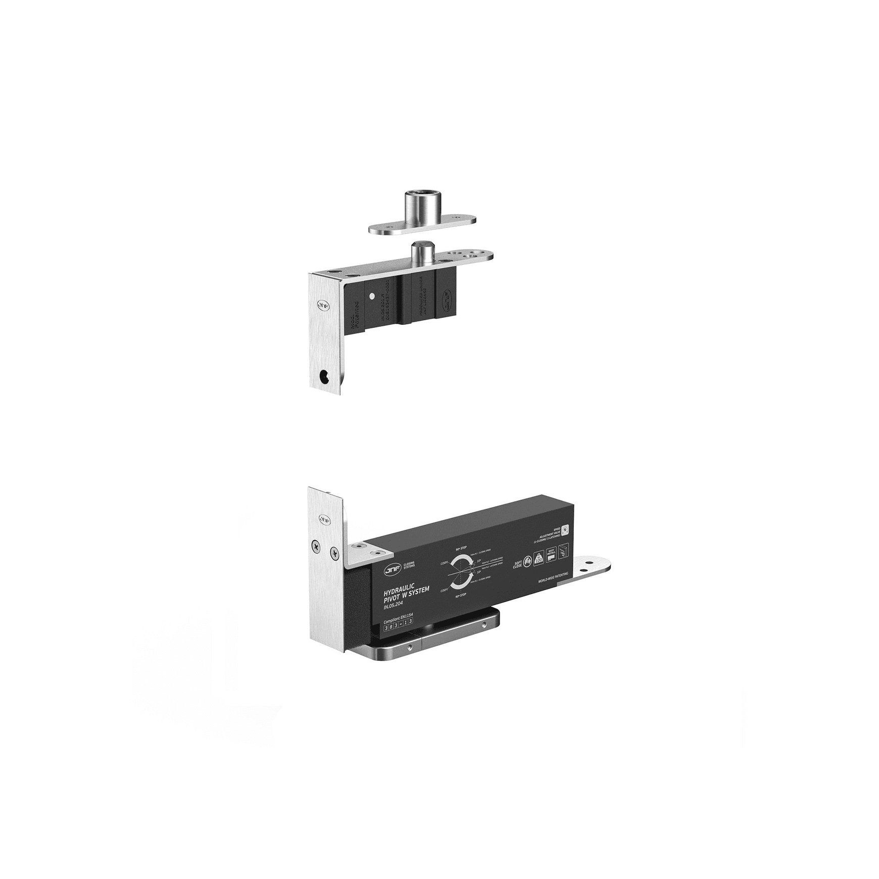 IN.05.204 Hydraulic Pivot for Wooden Doors