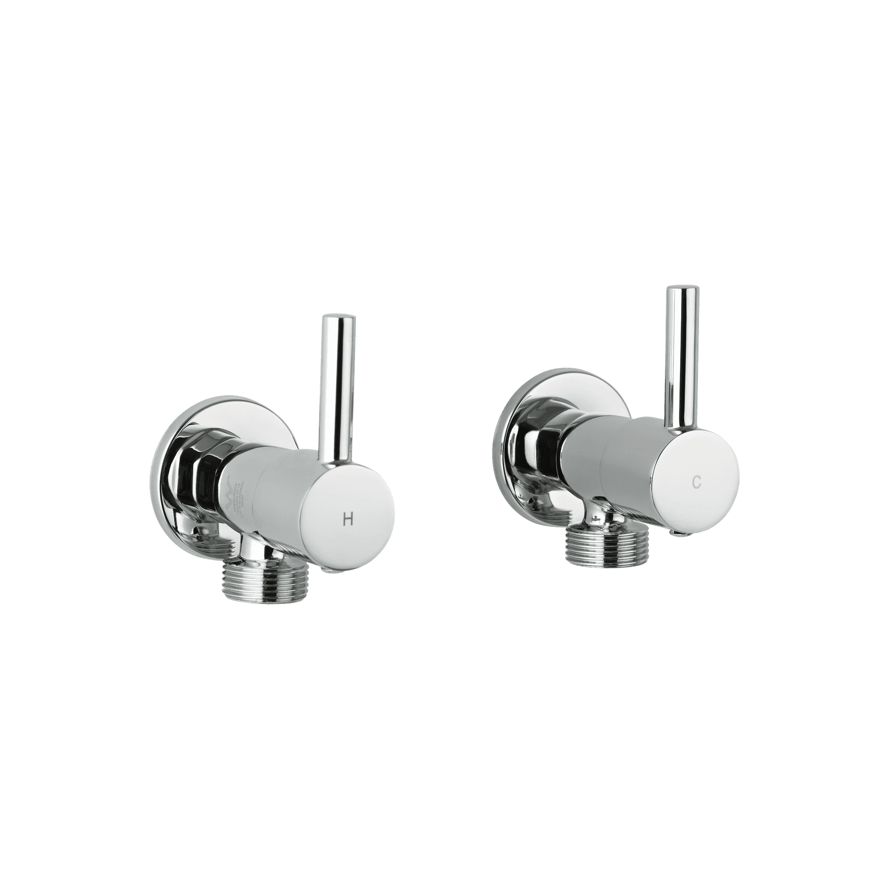 Elysian Washing Machine Stops - Chrome